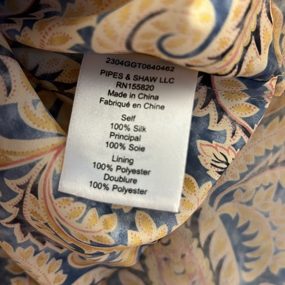 NWOT Veronica Beard 100% Silk Braided Halter Paisley top - Picture 11 of 11